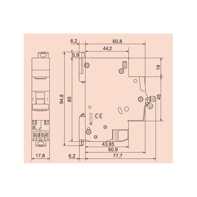 Legrand Disjoncteur DNX³ 4500 4 5 kA courbe C Auto auto 32A