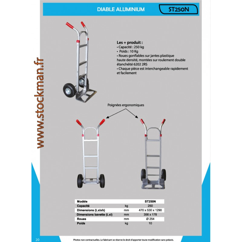 Stockman Diable Aluminium 250 Kg ST250N