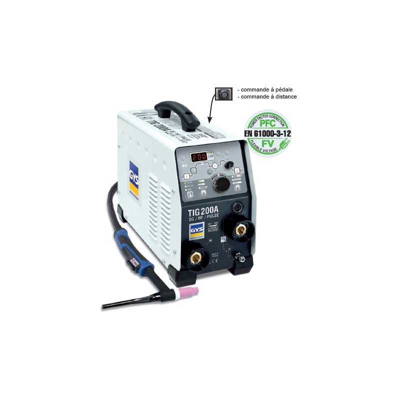 Gys Poste De Soudure Inverter TIG DC 230V 200A TIG 200 DC HF FV