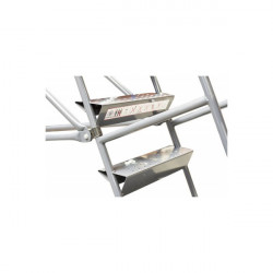 Fimm Escabeau roulant immobilisation automatique charge 150 kg 15 marches H Kobleo