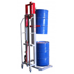 Fimm Élévateur à fûts charge 300 kg métal et plastique 220 L 1240 mm Kobleo