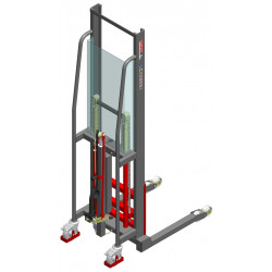 Fimm Gerbeur manuel 600 kg roulettes avant pivotantes Diam 75 mm 2 vitesses Kobleo