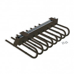 Emuca Porte-pantalons 6923413 extractible droite moka Kobleo