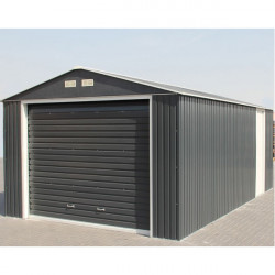 Duramax Garage en métal DUAE1220SDPR 3,5x5,7x2,6m anthracite 19,95m2 Duramax Kobleo