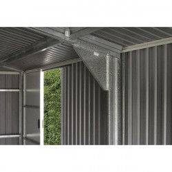 Duramax Garage en métal DUAE1220SDPR 3,5x5,7x2,6m anthracite 19,95m2 Duramax Kobleo