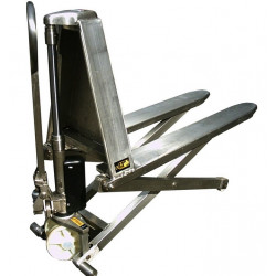 Stockman Transpalette haute levée manuel inox 316 1000 Kg 1165x680mm HS680M Kobleo