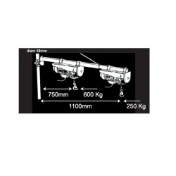 Mecafer Potence Pivotante 600 kg Kobleo
