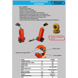 Stockman Tracteur pousseur électrique 1000 Kg SK1000N Kobleo