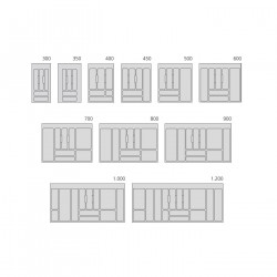 Emuca Range-couvert 8333023 Optima Vertex/Concept 500mm Kobleo