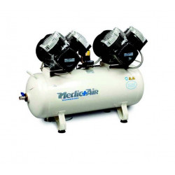 Nuair Compresseur laboratoire 2x3CV 2x22kW 90L 420L/min DrSonic 640-90F-ES-6 Nuair Kobleo