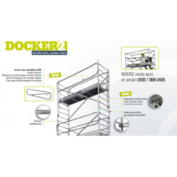 Duarib Echafaudage roulant aluminium Long 254 m Haut plancher 490 m Docker2 1 Duarib Kobleo