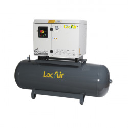 Lacme Compresseur insonorisé fixe courroie 75CV Triphasé 498m3/h 500L Silent Kobleo