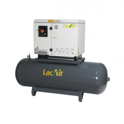 Lacme Compresseur insonorisé fixe courroie 10CV Triphasé 642m3/h 500L Silent Kobleo