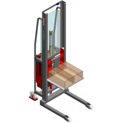 Fimm Gerbeur semi-électrique 300 kg roulettes avant fixes Diam 80 mm Kobleo