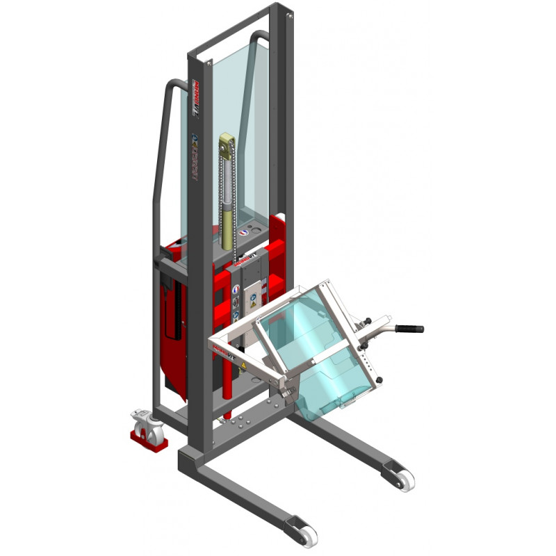 Fimm Gerbeur semi-électrique 300 kg roulettes avant pivotantes Diam 75 mm Kobleo Fimm Gerbeur semi-électrique 300 kg roulettes avant pivotantes Diam 75 mm Kobleo