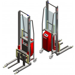 Fimm Gerbeur semi-électrique 600 kg roulettes avant boggies Diam 80 mm Kobleo