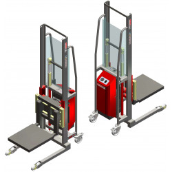 Fimm Gerbeur semi-électrique 600 kg roulettes avant boggies Diam 80 mm Kobleo