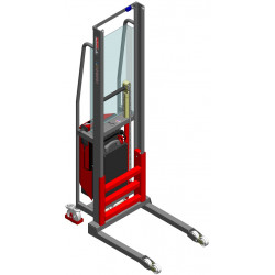 Fimm Gerbeur semi-électrique 600 kg roulettes avant fixes Diam 80 mm Kobleo