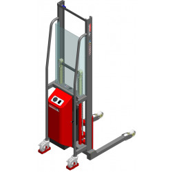 Fimm Gerbeur semi-électrique 600 kg roulettes avant fixes Diam 80 mm Kobleo