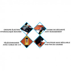 Stockman Table élévatrice double ciseaux 380V 4000 kg 1700x1200mm HD4000/380V Kobleo