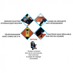 Stockman Table élévatrice 380V 22kW plateau E 1500x1300mm 2000 kg HE2000 Stockman Kobleo