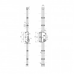 Thirard Boîtier de serrure 00050841 Melissa or à fouillot gauche Kobleo