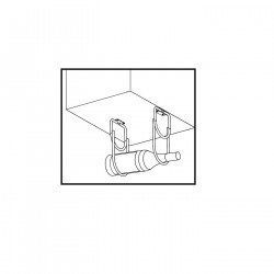 Emuca Porte-bouteille 8937911 2 trous pour meubles Kobleo
