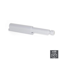 Emuca 10 Fermeture push pour portes, Plastique, Gris Kobleo
