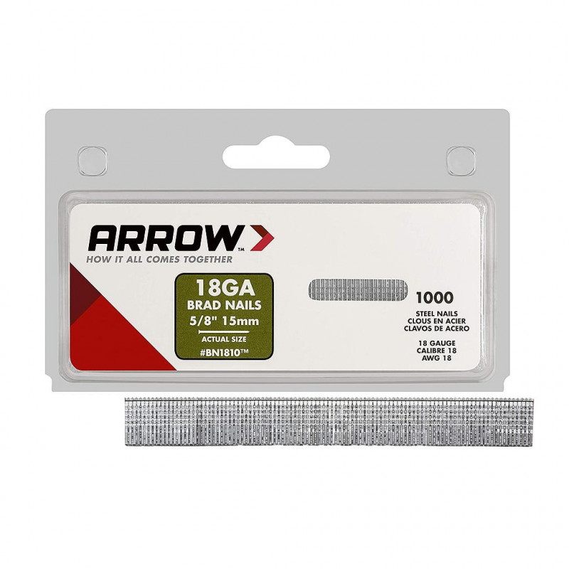 Arrow Boîte de 1000 pointes BN1810-15 mm Arrow Kobleo