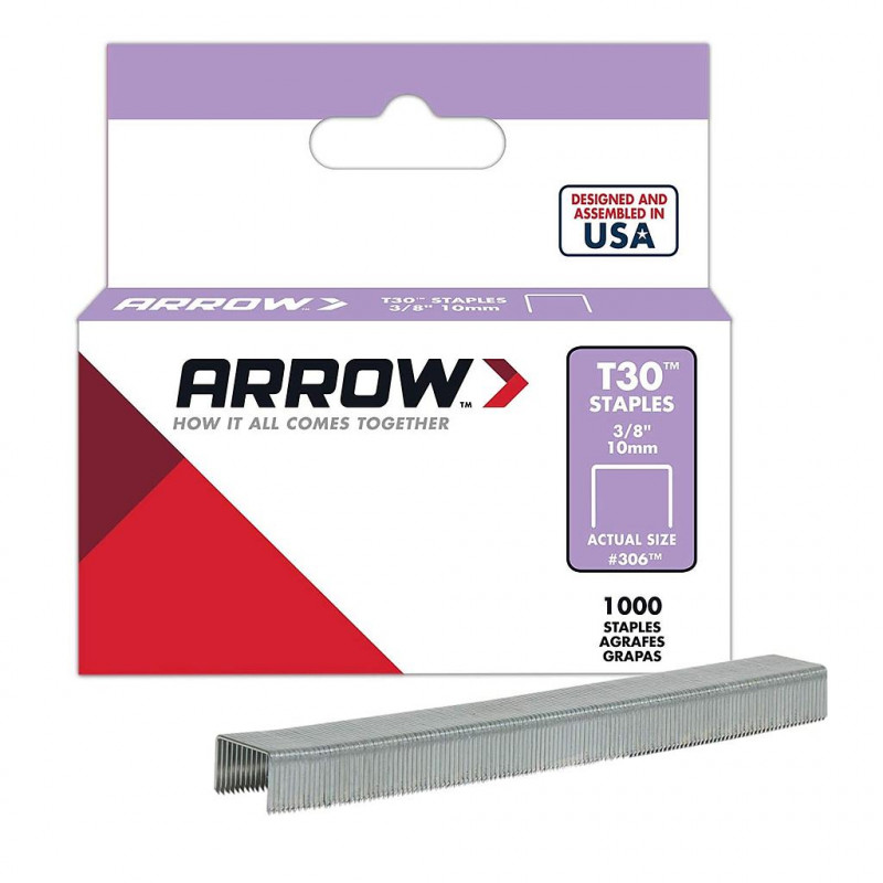 Arrow Boîte de 1000 Agrafes T30-HT30 10mm Arrow Kobleo