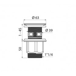 Delabie Bonde HYGIÉNA 11/4 grille concave lanterne sécable Delabie Kobleo