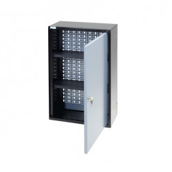 Kupper Armoire murale 40cm 1 porte 2 étagères gris Kupper Kobleo