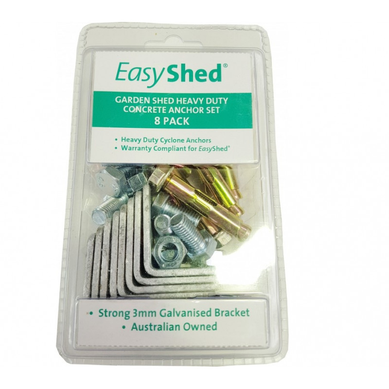 EasyShed Kit ancrage pour abri métal Colorbond EasyShed Kobleo