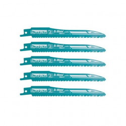 Makita 5 Lames de scie sabre B-05038 S-Express pour métal et acier Makita Kobleo