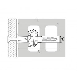 Scell-it 200 Chevilles universelle UNIC0530 D5x30mm polypropylène Scell-It Kobleo Scell-it 200 Chevilles universelle UNIC0530 D5x30mm polypropylène Scell-It Kobleo