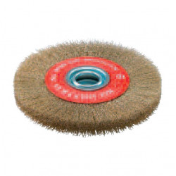 Sidamo Brosse circulaire avec bagues D250x25x32 fil ondulé laitonné Sidamo Kobleo