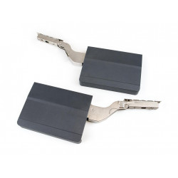 Emuca Lot de 2 compas pour portes relevables Force 3200-9000 Acier et Plasti Kobleo