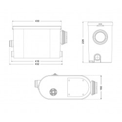 Aquamatix Broyeur silencieux 400W 30/35dB Silencio S Kobleo