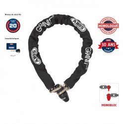 Abus Chaîne granit 1480/14KS 120 Monobloc X Plus 120cm D14mm Abus Kobleo