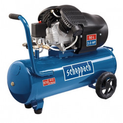 Scheppach Compresseur HC53DC 2 cylindres lubrifié 50L 2200W 10bars Scheppach Kobleo Scheppach Compresseur HC53DC 2 cylindres lubrifié 50L 2200W 10bars Scheppach Kobleo