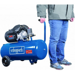 Scheppach Compresseur HC53DC 2 cylindres lubrifié 50L 2200W 10bars Scheppach Kobleo Scheppach Compresseur HC53DC 2 cylindres lubrifié 50L 2200W 10bars Scheppach Kobleo