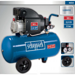 Scheppach Compresseur lubrifié 50L 8 bar 1500W HC54 Scheppach Kobleo