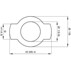 Lavor Brosse de nettoyage 6.010.0002 pour nettoyeur à haute pression Lavor Kobleo
