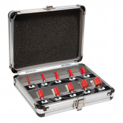 Sidamo Coffret 10 Fraises Droites à rainurer Q8xd 6 à 25 Sidamo Kobleo