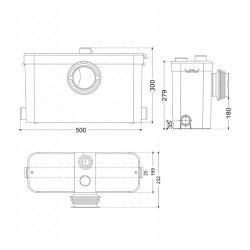 Aquamatix Broyeur Excellencia 3 silencieux moteur acier inox 500W Aquamatix Kobleo