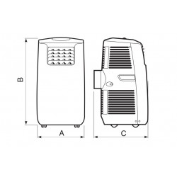 Vortice Climatiseur Vort Kryo Polar Evo mobile monobloc 3.7kW 50m² Vortice Kobleo Vortice Climatiseur Vort Kryo Polar Evo mobile monobloc 3.7kW 50m² Vortice Kobleo