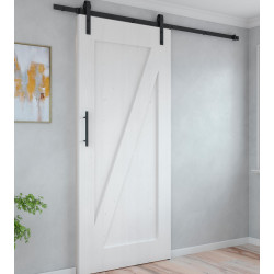 Emuca Système Barn de porte coulissante 6116514 noir Kobleo
