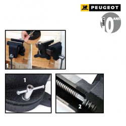 Peugeot Etau d'établi pivotant 125mm EBT 125 Peugeot Kobleo