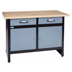 Kupper Etabli Gris 12056 2 portes et 2 tiroirs L120cm Kupper Kobleo