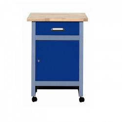 Kupper Desserte mobile Bleu marine 1 porte et 1 tiroir Kupper Kobleo